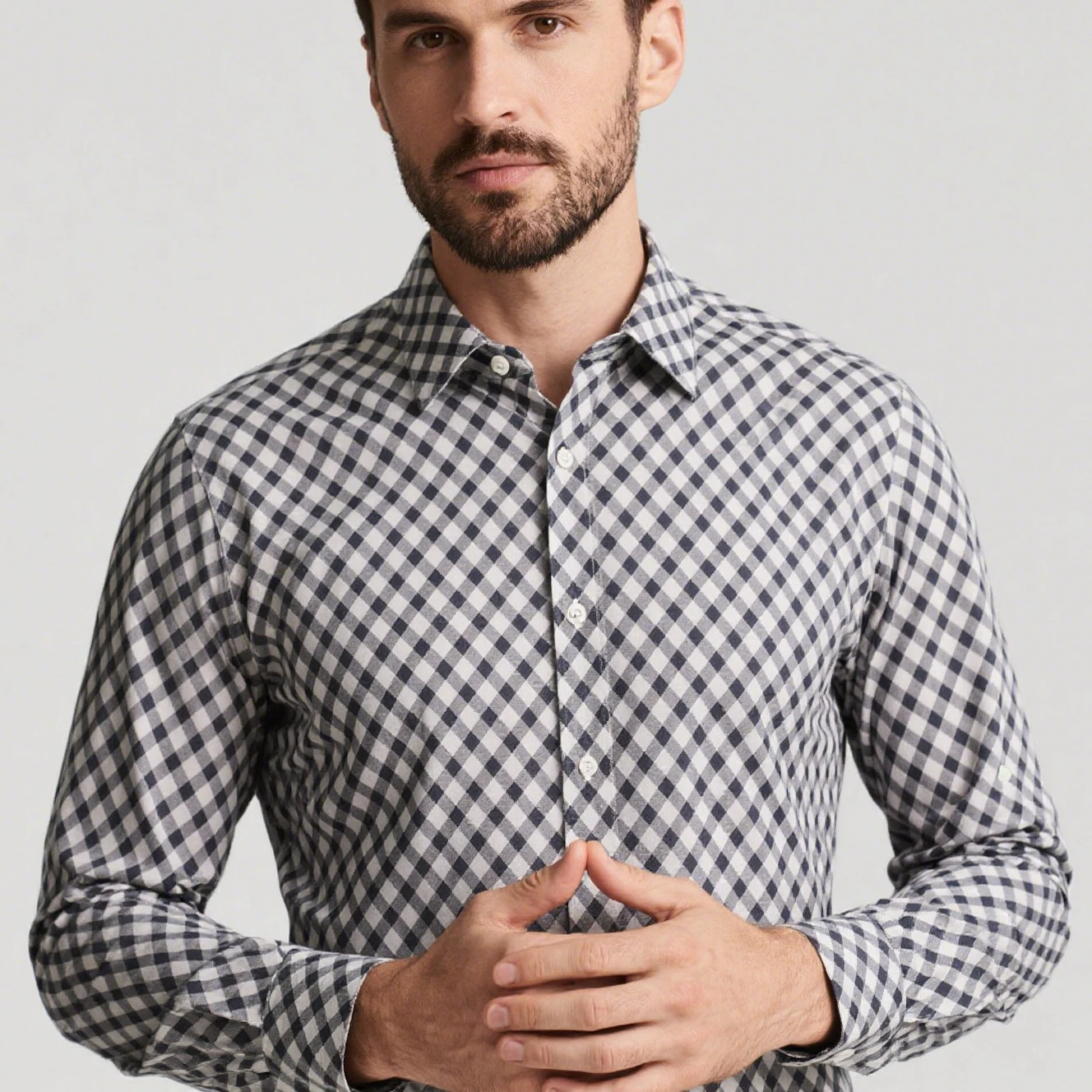 

Men's New Boutique Business Dark Simple Graphic Shirt Long Sleeve Lapel Soft and Comfortable Fabric Shirt Beach Vacation Casual