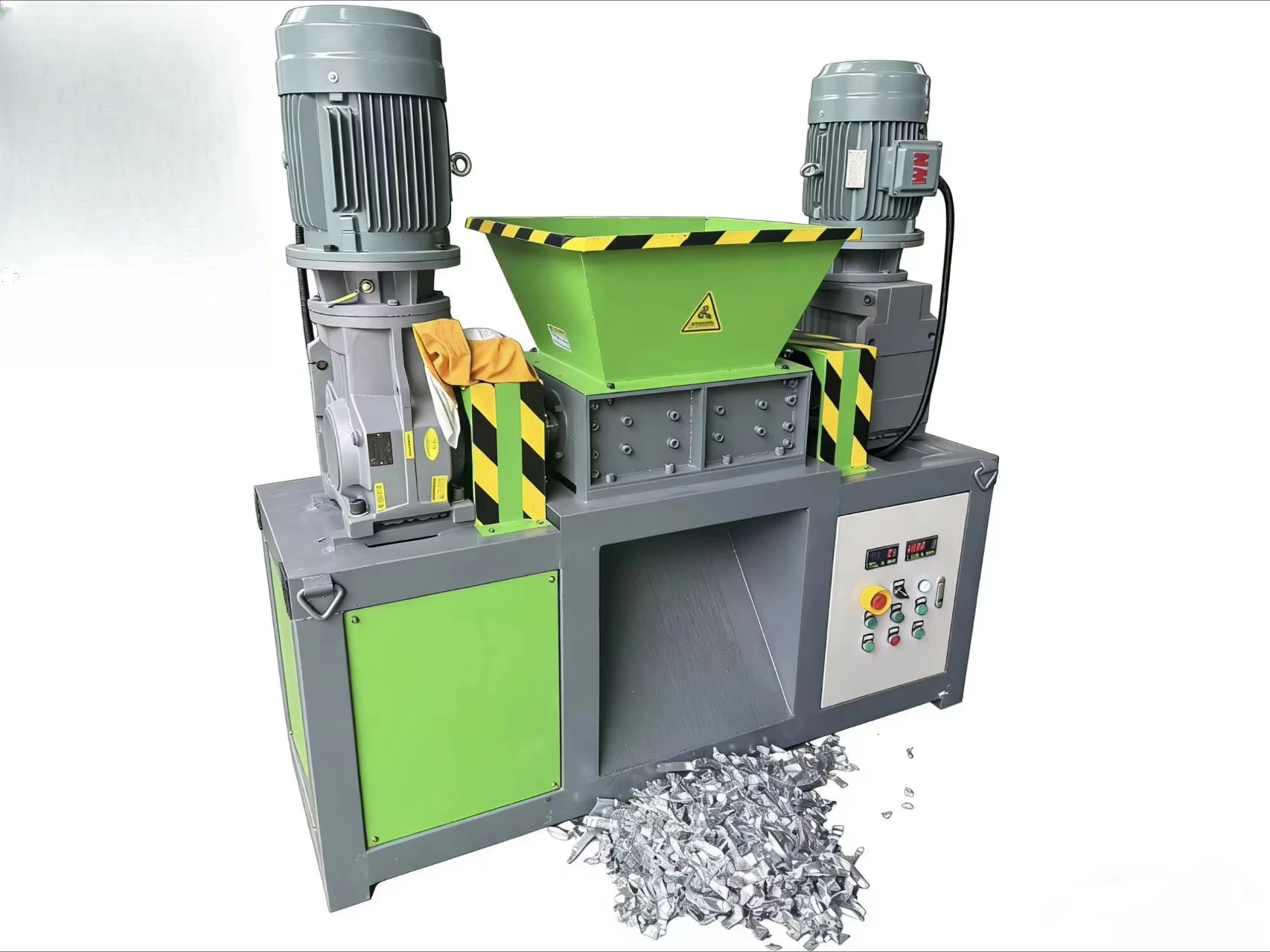 Industrial shredder, solid waste shredder, metal double shaft shredder, two axis automatic shredder