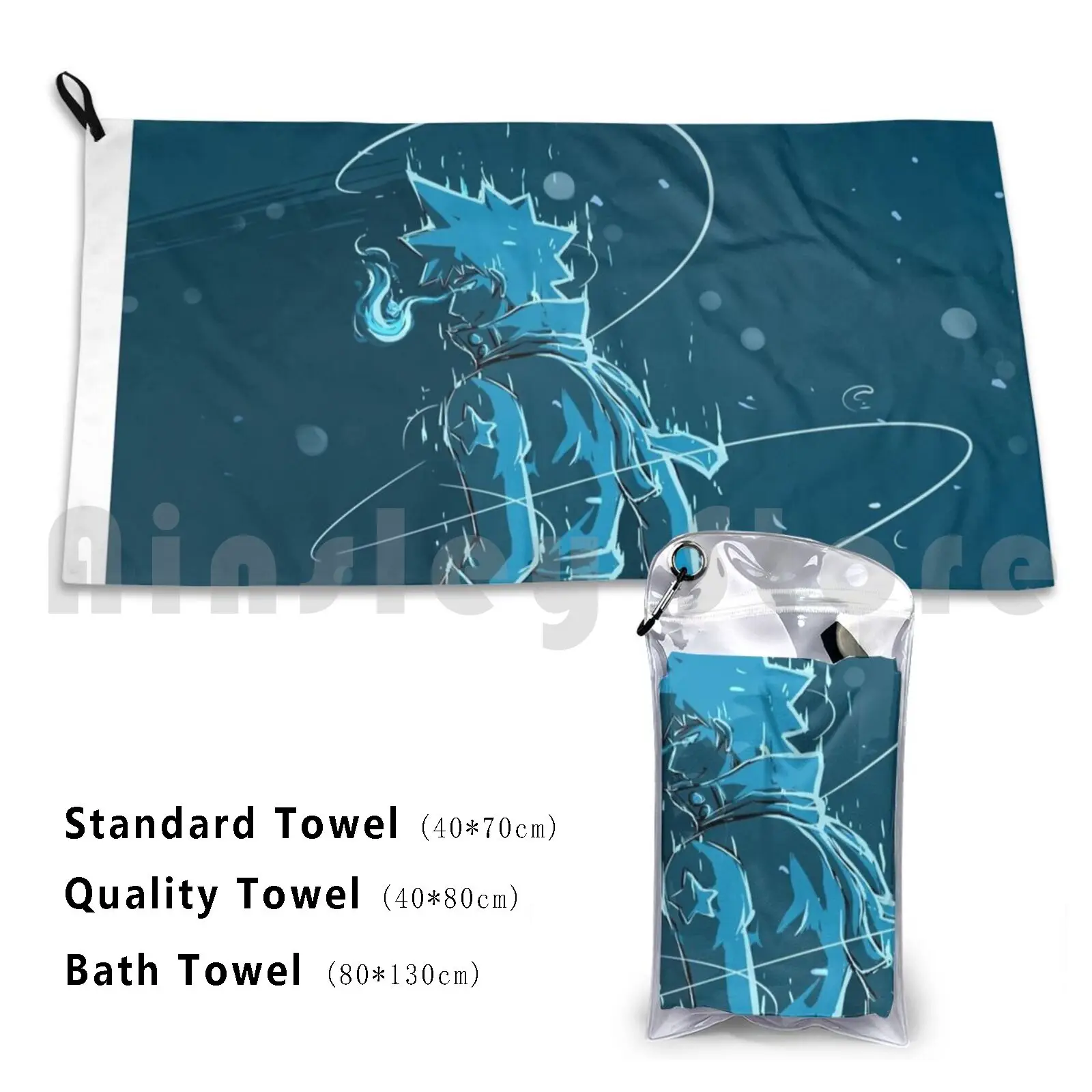 Color Of Your Soul Beach Towel Quick Dry Quality Towel Black Star Soul Eater