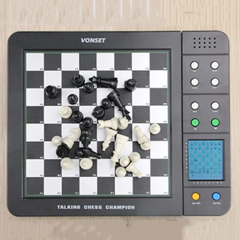 Intelligent Unique Chess Set Pieces Portable Intelligent Free Shipping Chess Fight Against Machines Chadrez Jogo Board Game