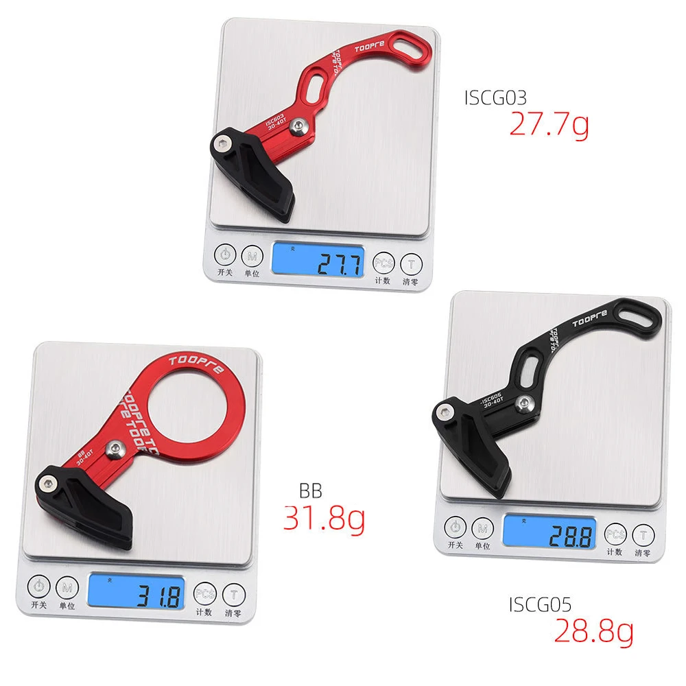 TOOPRE MTB Bicycle Chain Guide 1X System Mountain Bike Single Chain Ring Crank Drop Catcher ISCG 03 ISCG 05 BB mount 7075 CNC