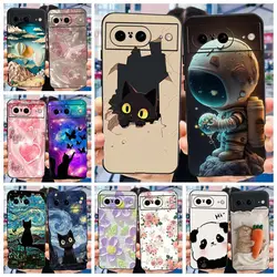 For Google Pixel 8A Case Pixel8 Pro New Fashion Painted Cover Soft Silicone Phone Case For Google Pixel 8 Pro Pixel8A Funda Capa