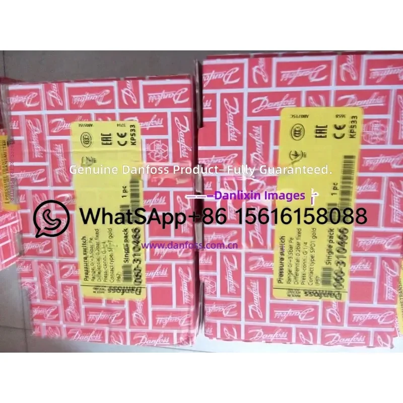 Danfoss KPS33 Pressure Switch 060-310466 060-310366 Industrial Refrigeration Compressor Control Relay Sensor Auto Cut Off