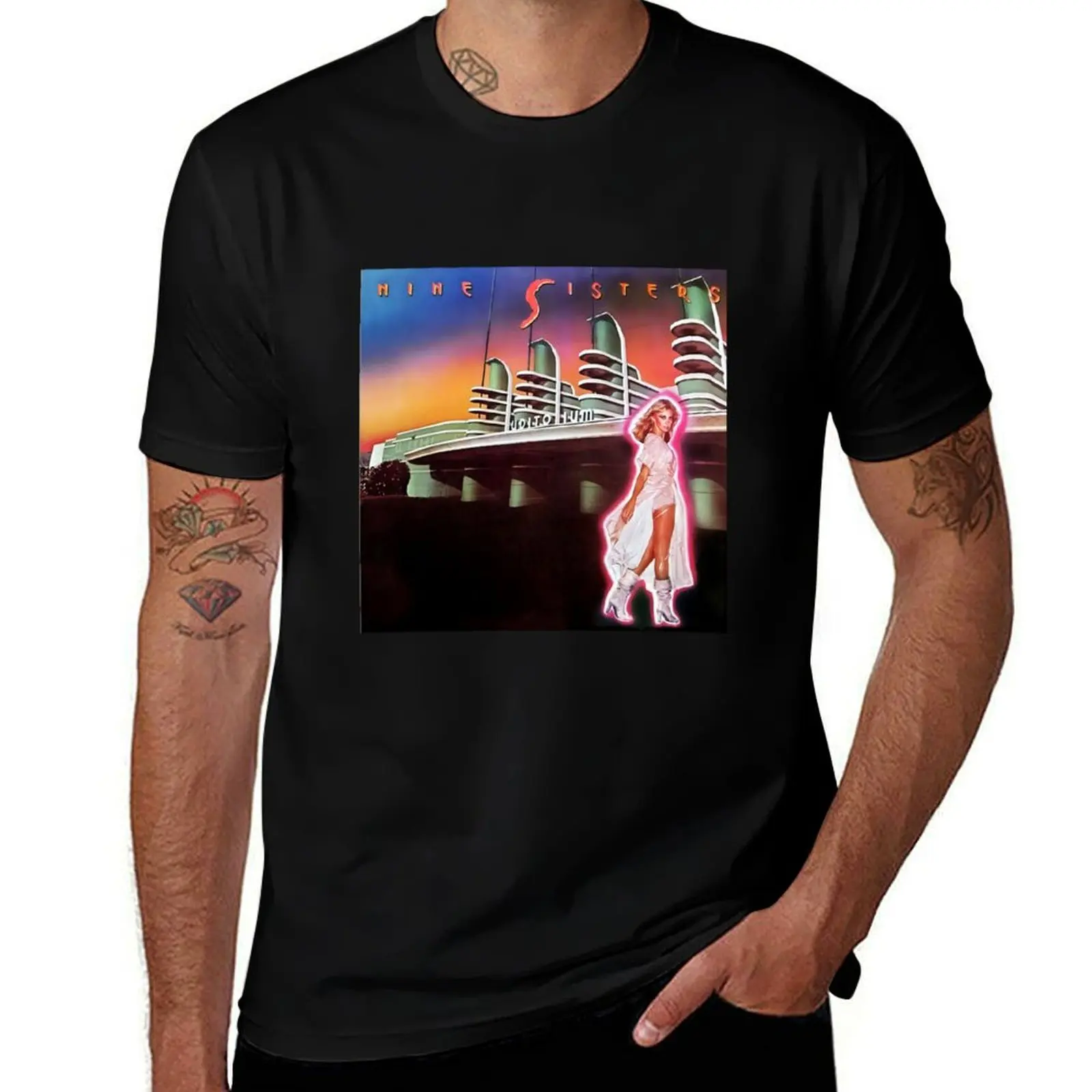 Xanadu-Nine-Sisters-Album-Olivia-Newton-John T-Shirt Art Pattern Printed Casual Top T-Shirt