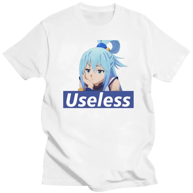 Women T-shirt God’s Blessing on This Wonderful World Useless Aqua Short Sleeve Tee Shirt Female Harajuku Unisex Y2k Clothing Top