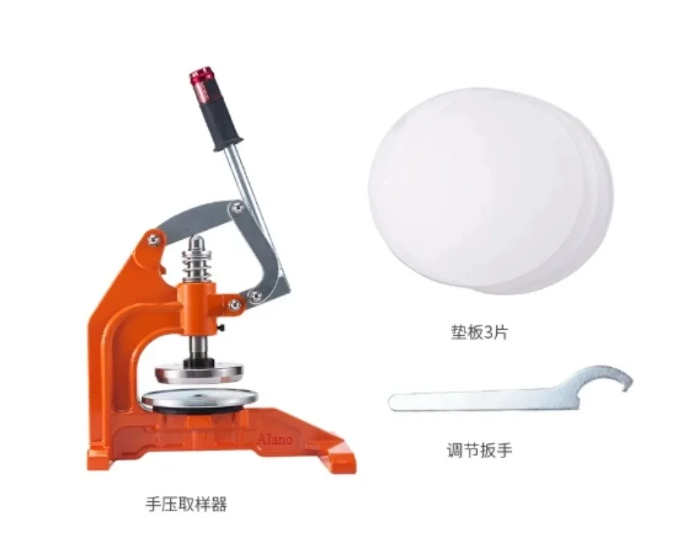 Hand-pressed sampling knife, textile gram weight meter, disc sampler, paper sampler, fabric, cardboard