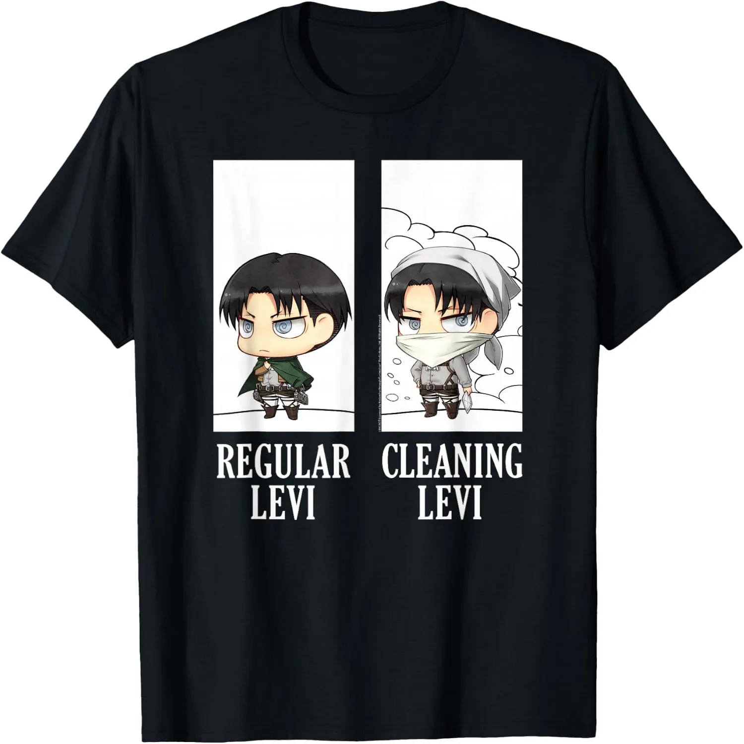 Regular_Cleaning Levi Chibi AOT Anime T-Shirt