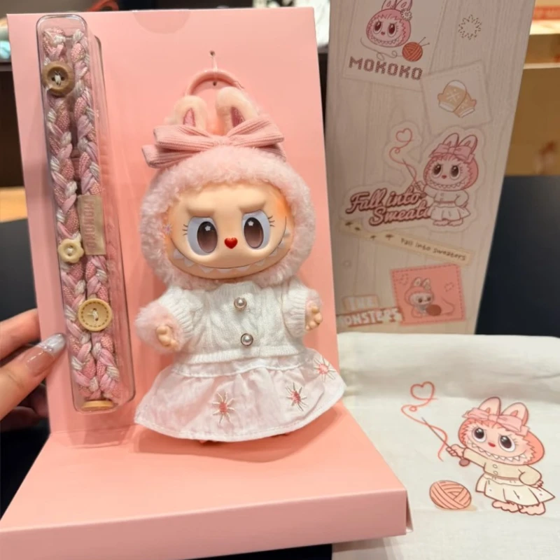 

New Limited Edition The Monsters Mokoko Fall Into Sweaters Series Vinyl Face Pendant Jump Into Summer Figure Decoration Toy Gift