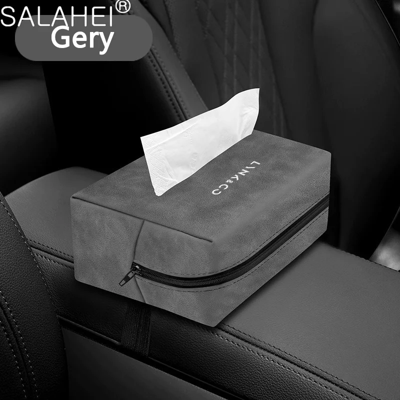 

Car Logo Tissue Box Paper Storage Bag Organizer Interior Accessories For Lynk&Co 05 09 02 Lynk Co 03 EM-F 06 Phev Z20 Z10 2025