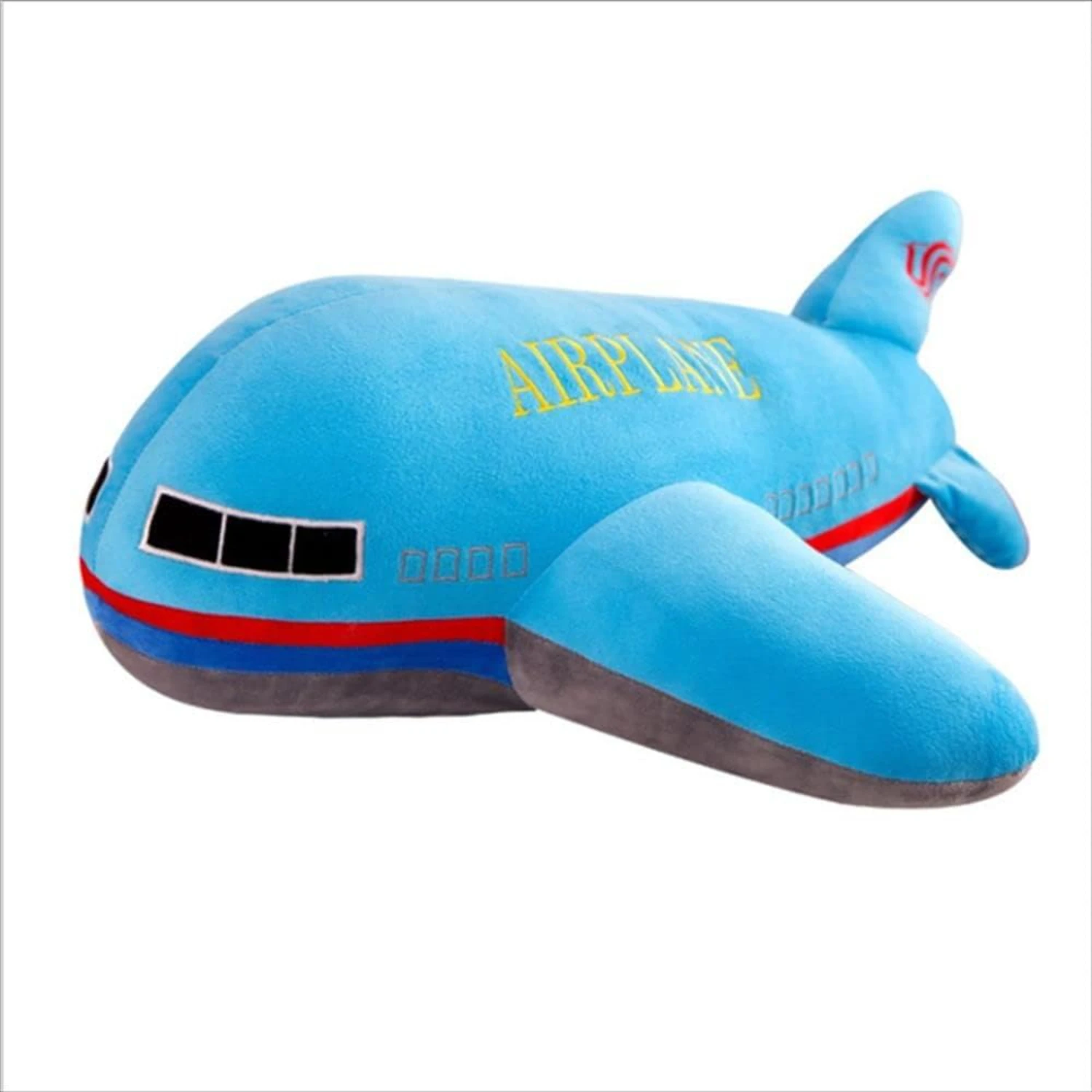 Plush Stuffed Airplane Model Toys, Gifts for Boys  Birthday Gifts, Aircraft Stuffed  for Christmas Stocking Filling(40cm,Blue)