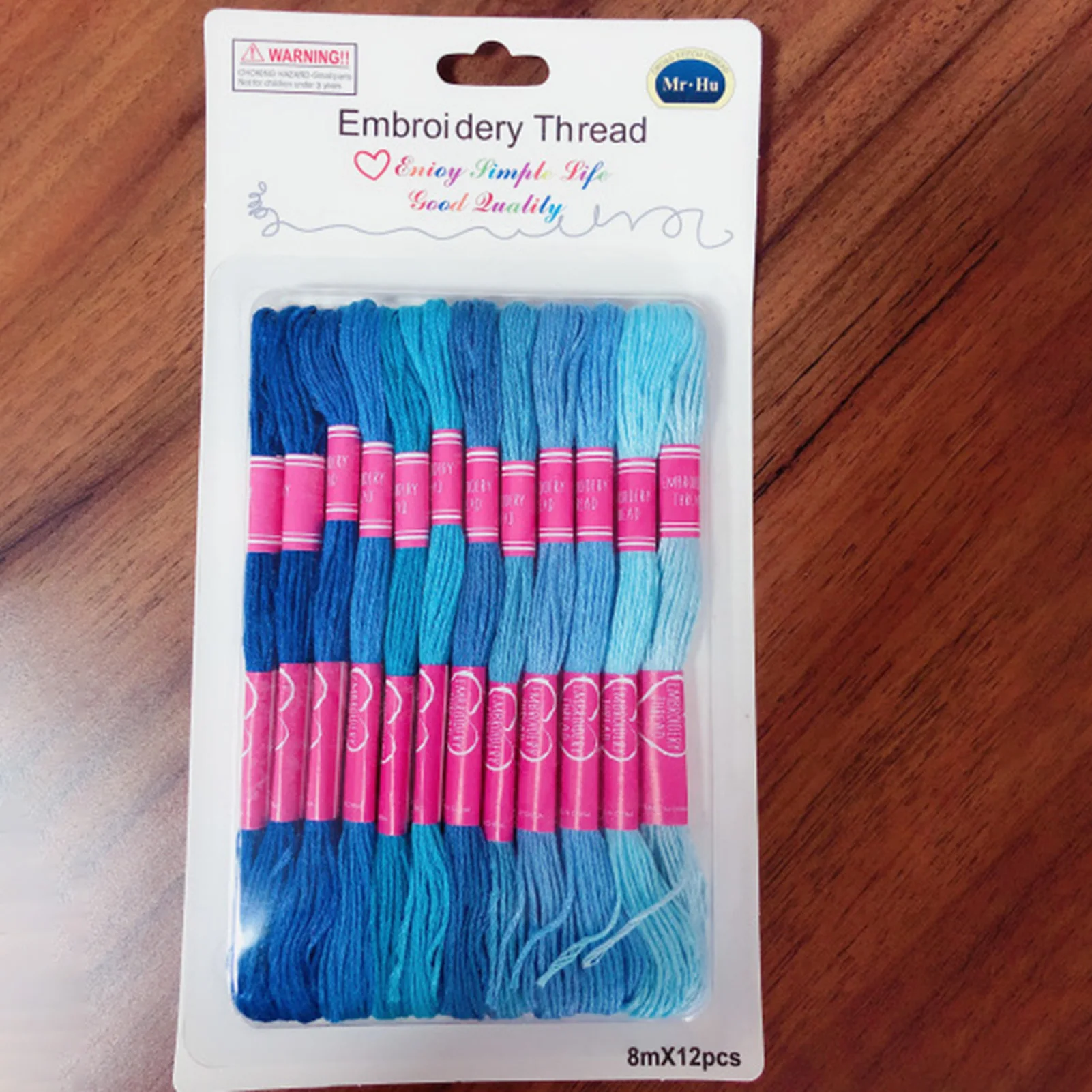 Gradient Color Series Embroidery Floss Set Black and White/Blue/Orange Series Embroidery Thread for Hand Embroidery Sewing