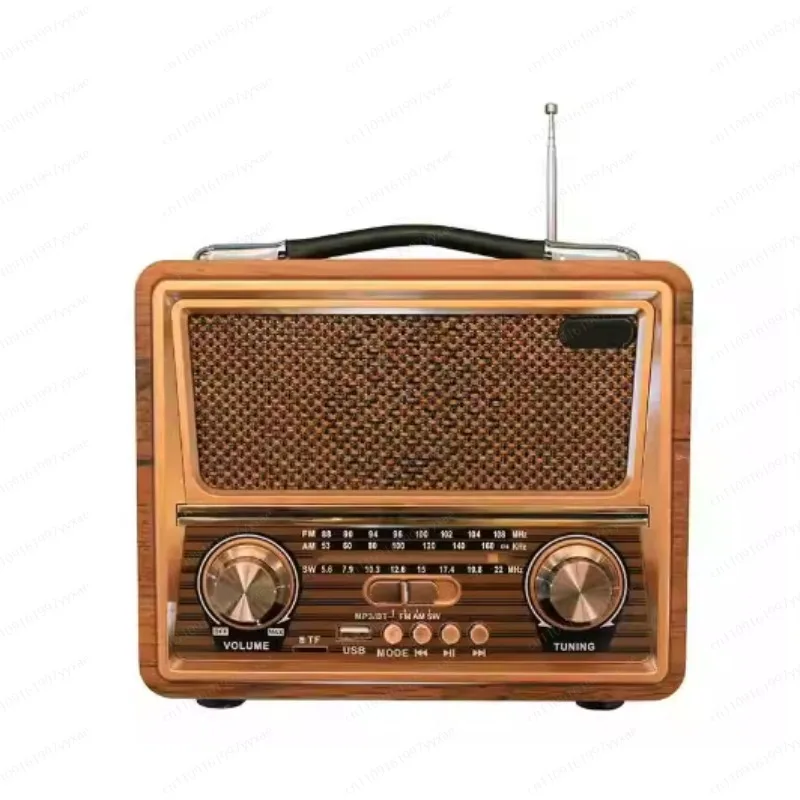 Wooden retro wireless bluetooth speaker 4.0 mobile phone card outdoor audio mini subwoofer FM radio