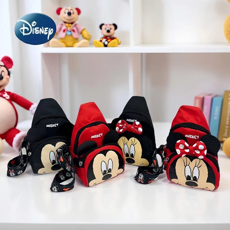 

Mickey & Minnie Sling Chest Bag Cartoon Anime Crossbody Bag Fashionable Casual Shoulder Bag For Kids