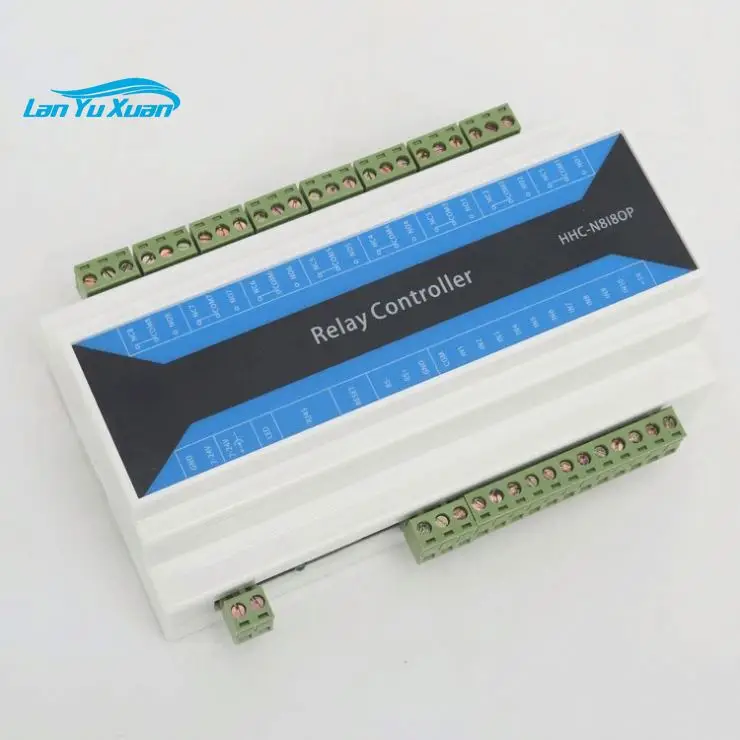 HHC-N8I8OP 8 Channel IP Network Relay RS485 to Ethernet Digital Input Output Controller MODBUS TCP MQTT Relay Module