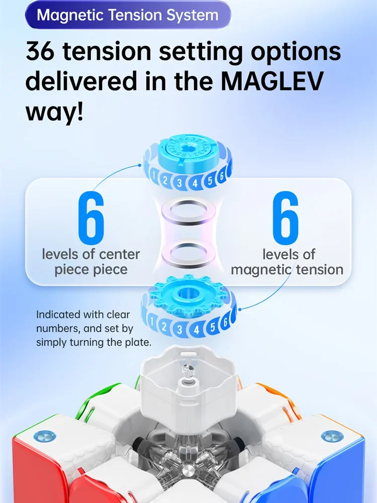 Gan356 Maglev 3x3x3 Speed Cube bezklejowa Gan 356 Maglev 3x3 Speedcube profesjonalna magiczna kostka zabawki magnetyczne Gan dla dzieci