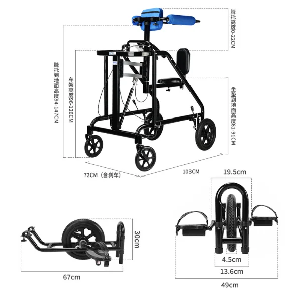 Wholesale Assisted Walking Pet Dog Rehabilitation Pet Walking Disabled Dog Cart Elderly Dog Car Pet
