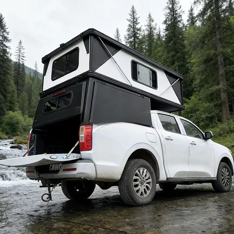 Pop-up Truck Campervan - Camping Tent, Luxury Fully Equipped Tent with Bed, Kitchen, and Shower, Perfect for Travel