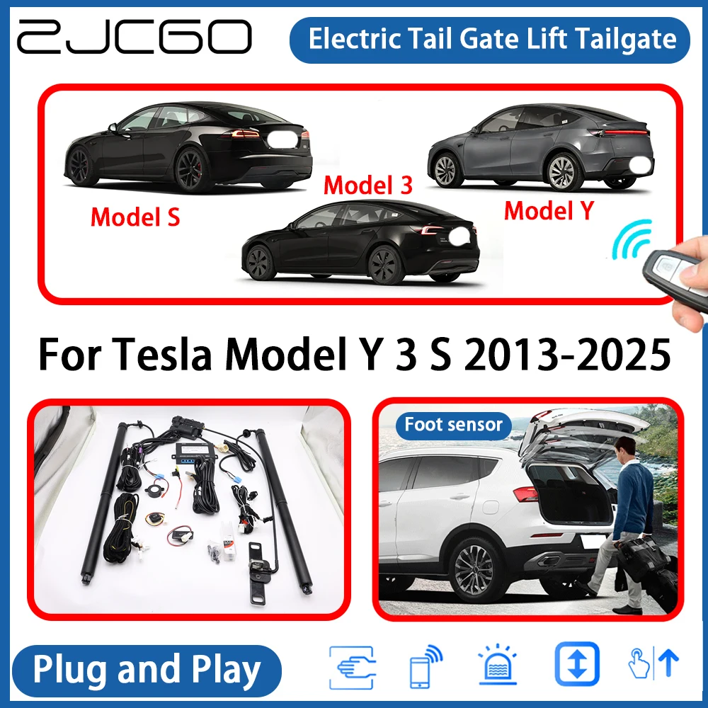 ل تسلا نموذج Y 3 S 2013-2025 التلقائي بالطاقة الباب الخلفي قوة الباب الخلفي الكهربائية الذيل بوابة رفع نظام المساعدة