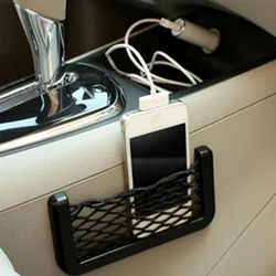 1 stücke/2 stücke Auto Organizer Lagerung Tasche Auto Paste Net Tasche Telefon Halter Auto Zubehör 20*8CM 8*15CM Universal