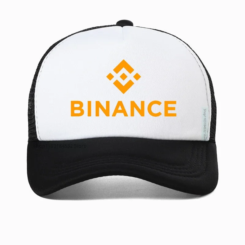 Binance التشفير قبعة بيسبول عادية الرجال قابل للتعديل قبعة Binance قبعات للآباء الصيف بارد تنفس شبكة قبعة سائق الشاحنة #3