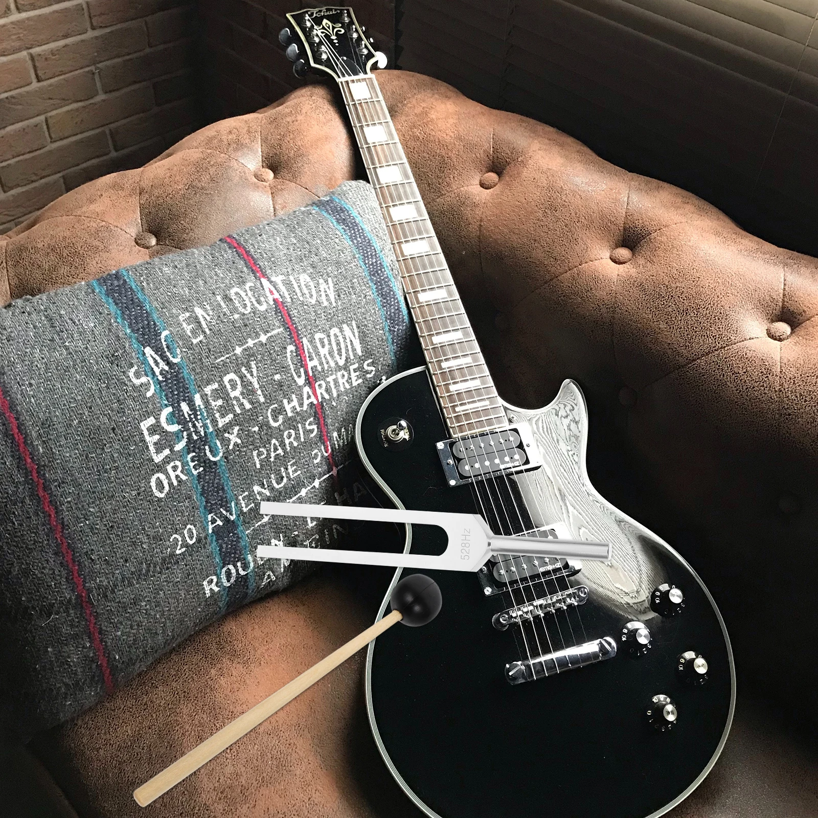 

1 Set 528Hz Chakra Tuning Fork High-Quality Aluminum Alloy Durable Guitar Tuning Ear Training Healing Instrument Silver Storage