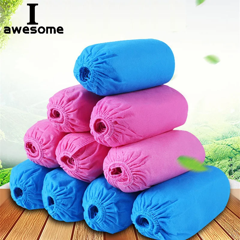 novos-capas-de-sapato-descartaveis-a-prova-d'agua-capas-para-sapatos-e-botas-de-chuva-borracha-antiderrapante-capas-para-sapatos-de-chuva-100-pecas-50-pares