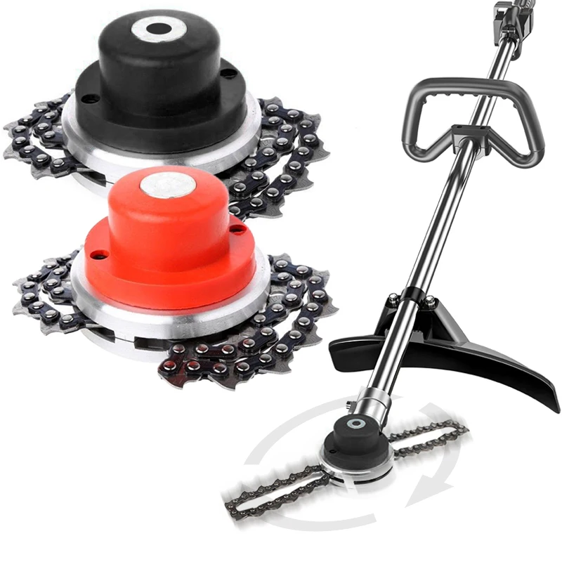 Universal Lawn Mower Chain Trimmer Head Chain Brushcutter for Trimmer Chain Type Blade Garden Grass Brush Cutter Chainsaw