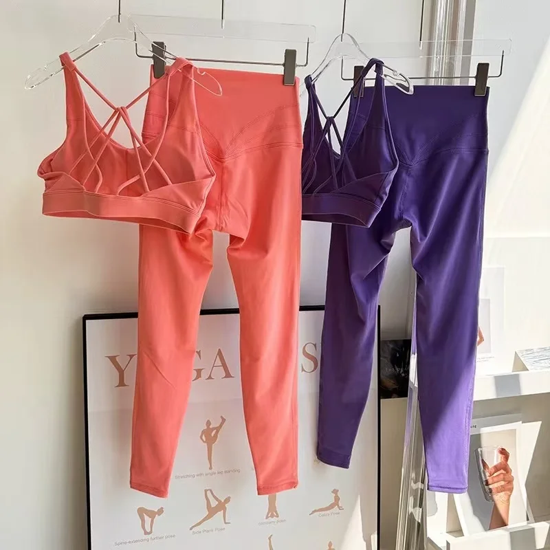 High Waist Naked Feeling Sport Leggings Sportswear Workout Gym Girl Tights  Push Up Yoga Pants Running  Leggings