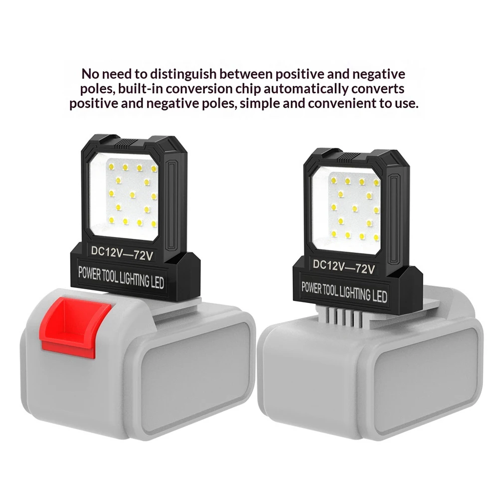 

12V-72V LED Mini Pocket Work Light with 2 Modes Lighting No Battery Long-Lasting Strong Light 550LM for Office/Bedroom/Workshop