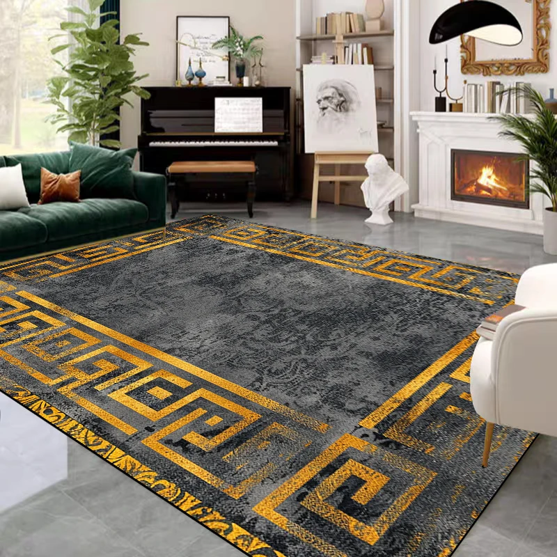 

Retro Luxury Style Carpets for Living Room Simple Room Decor Floor Mats Large Area Washable Soft Rugs Non-slip Mat Customizable