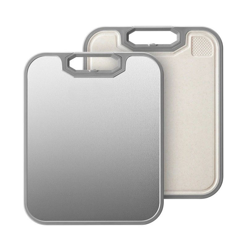 

Cutting board stainless steel antibacterial and mildew-proof double-sided sticky board household fruit cutting board kitchen