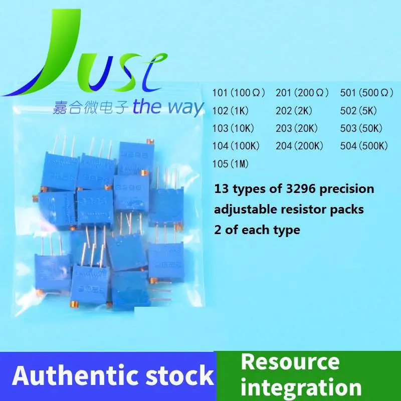 26 Stuks/partij 13 Soorten 3926 Verstelbare Weerstand Potentiometers Packs