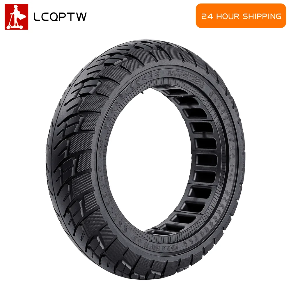 10x2.5 Inch Solid Tire 60/70-6.5 Scooter Tyre for Ninebot Max G30 G2 G30D G30E G30LP G30D II Puncture Proof Replacement Parts