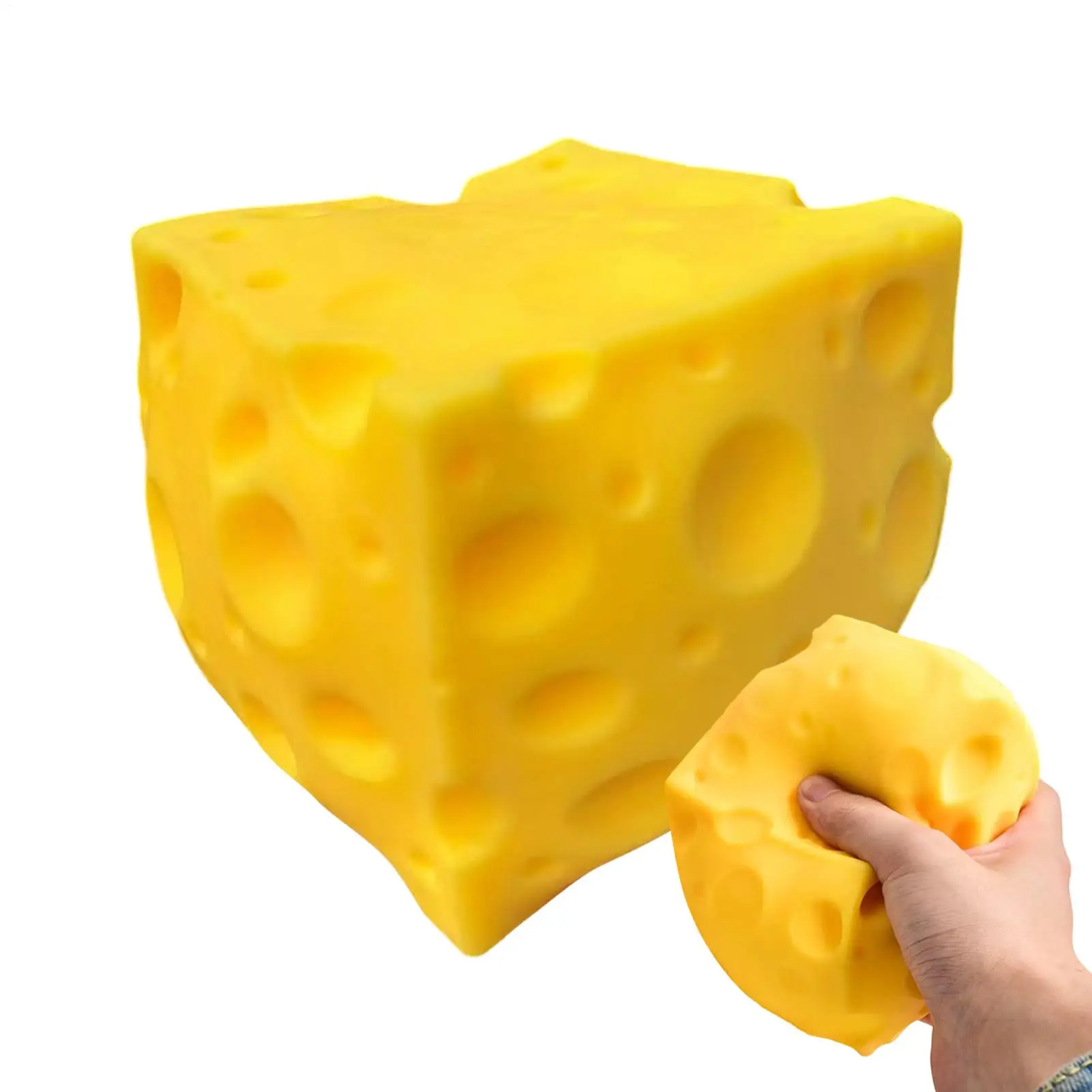 Squeeze Toys Stress Relief  Simulate Cheese Slow Rebound Pinching Decompressions Sensory Fidget Toy Squishy Toys Anti Stress