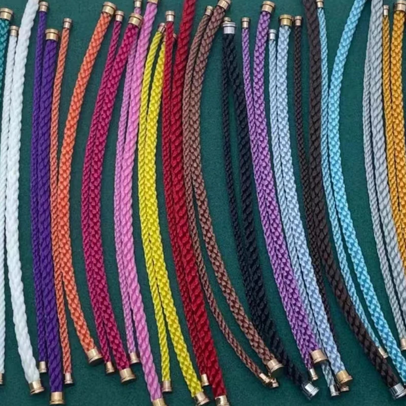 

High Quality 1:1 Original Small Nylon Rope Fit 2cm Small Horseshoe Buckle Couple Bracelet High-end Gift With Logo Free Shipping