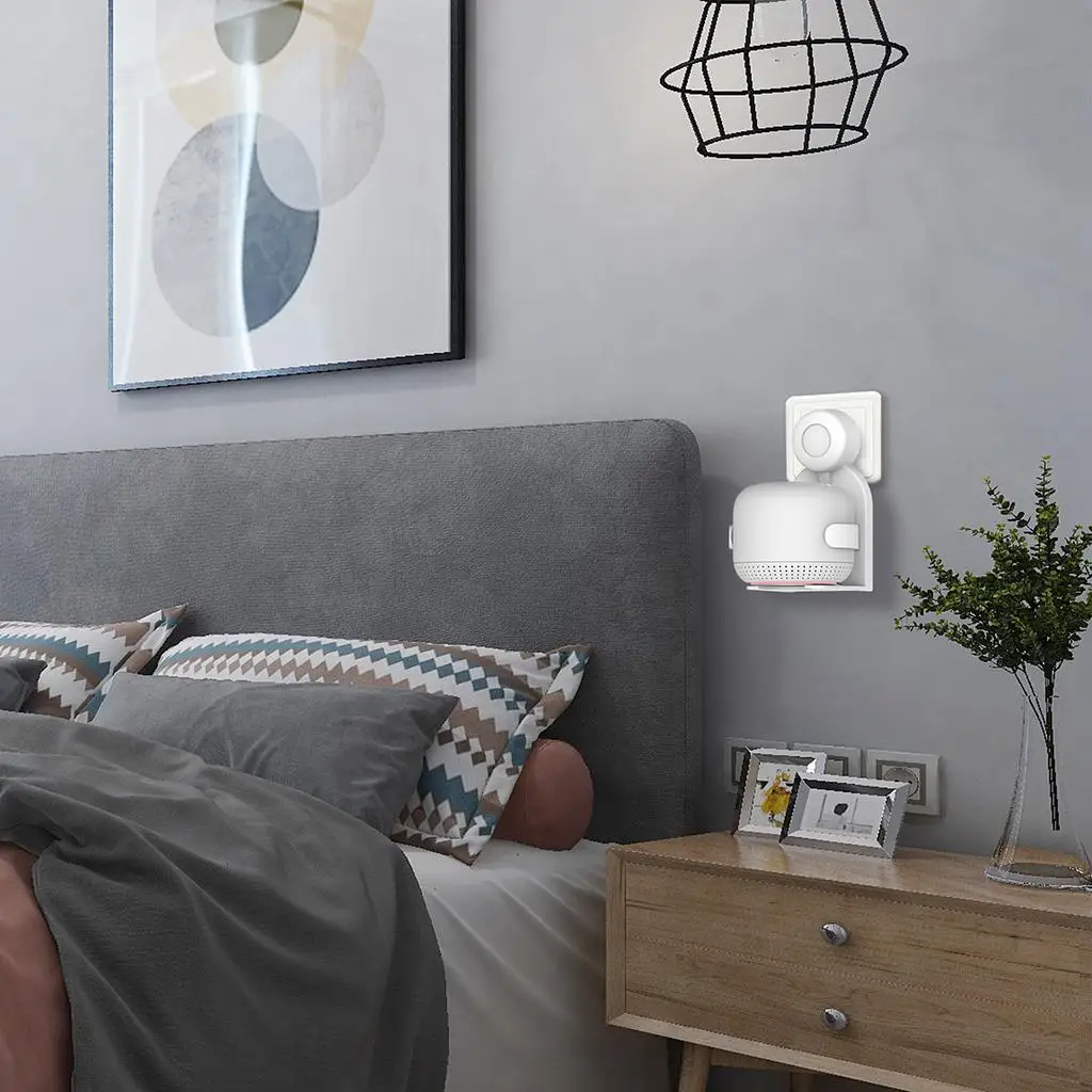 Wall Outlet Holder Mount for Google Nest Wifi Router Point Compact Bracket Space Saving Cord Management Bedroom Desktop Audio