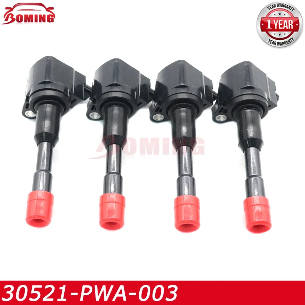 Ignition Coil 30521-PWA-003 For HONDA CITY CIVIC 7 8 VII VIII JAZZ FIT 2 3 III 1.3L 2003-2011 Rear Exhaust Side Only 30521PWAS01