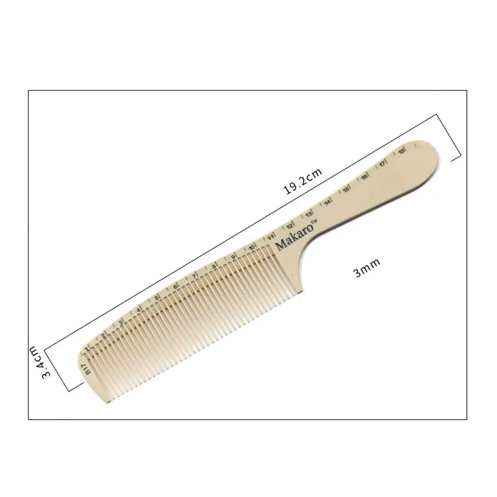 HOT Hairdressing Salon Ruler Comb Barber Comb Laser Styling Combs Clear Scale