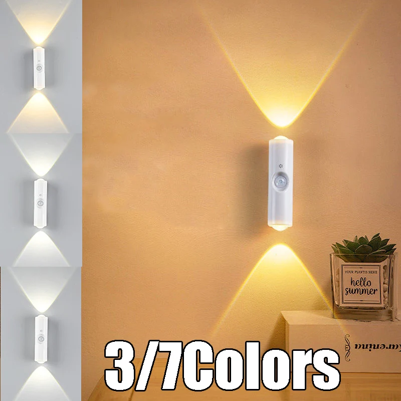 

Intelligent Human Sensing Wall Light Magnetic Charging Cabinet Light Self Adhesive Household Night Light Bedroom Decoration