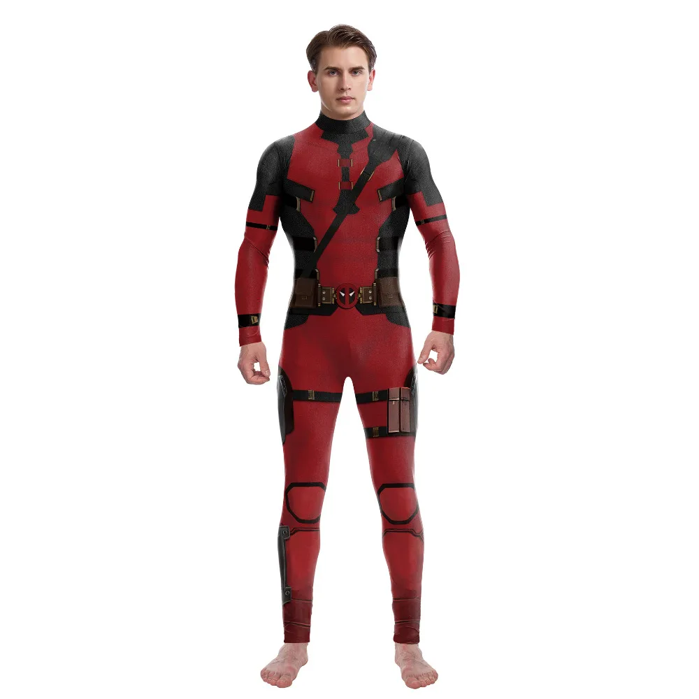 Filmheld Dode Wolf Bodysuit Cosplay Kostuum Jumpsuits Bedrukt Pak Voor Volwassen Kinderen Halloween Carnaval Feest Kleding Roleplay