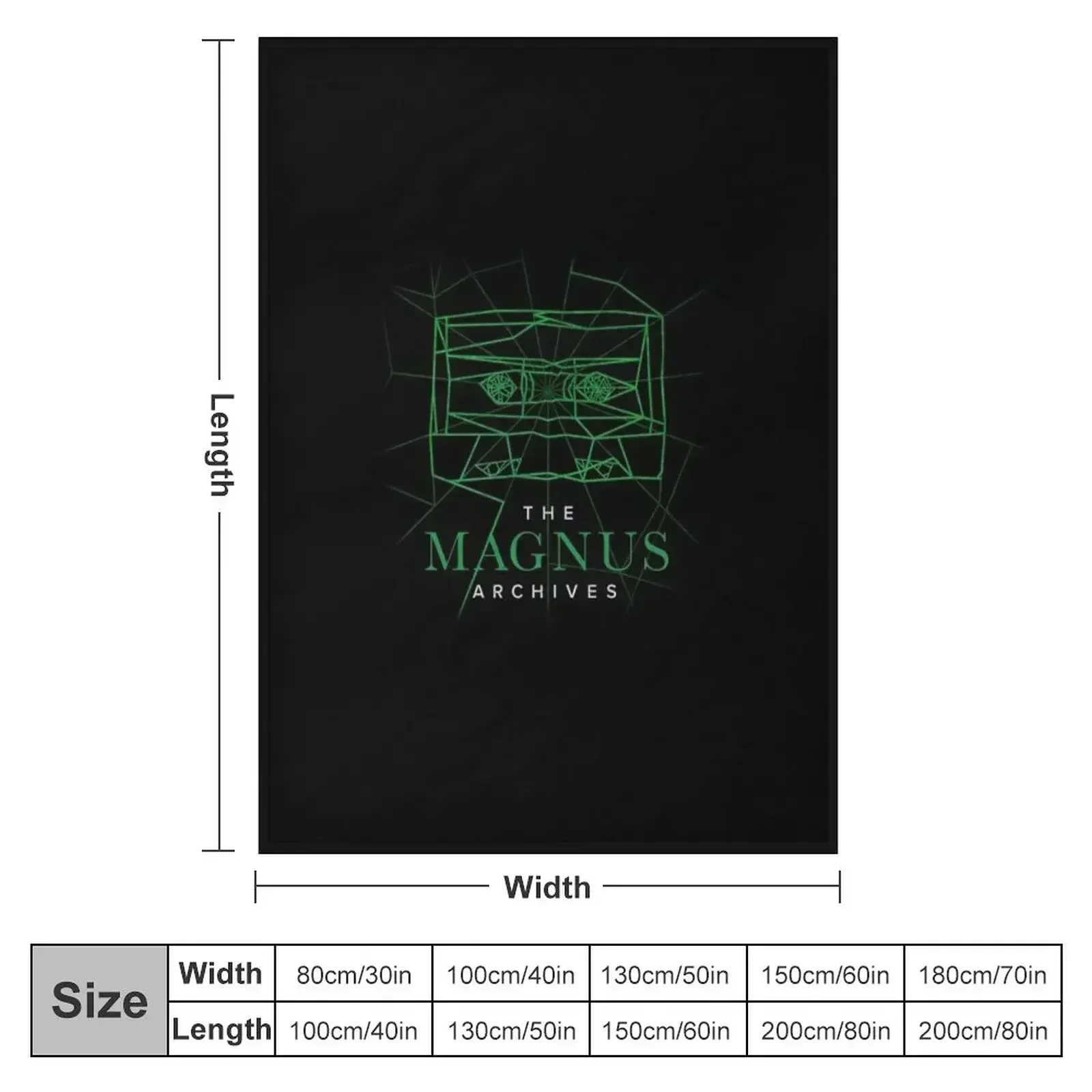 [Transparent] The Magnus Archives Logo (Season 5) Throw Blanket couch cozy soft plush fuzzy picnic outdoor blanket