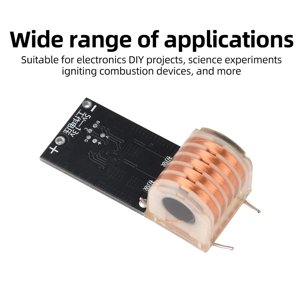 DC 5-13V to AC 10kV-20kV Arc Igniter High Voltage Module 80W Driver Board Transformer High Frequency AC Boost