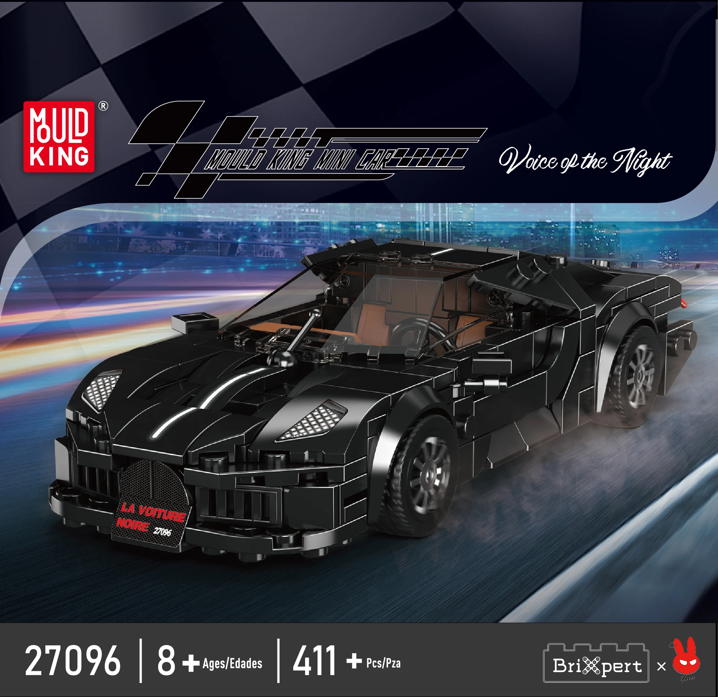 ตัวต่อโมเดลรถสปอร์ต Roadster MOULD KING 27093 27094 27095 27096 NO.CINQUE ACR พร้อมกล่องโชว์ ของขวัญสำหรับเด็ก