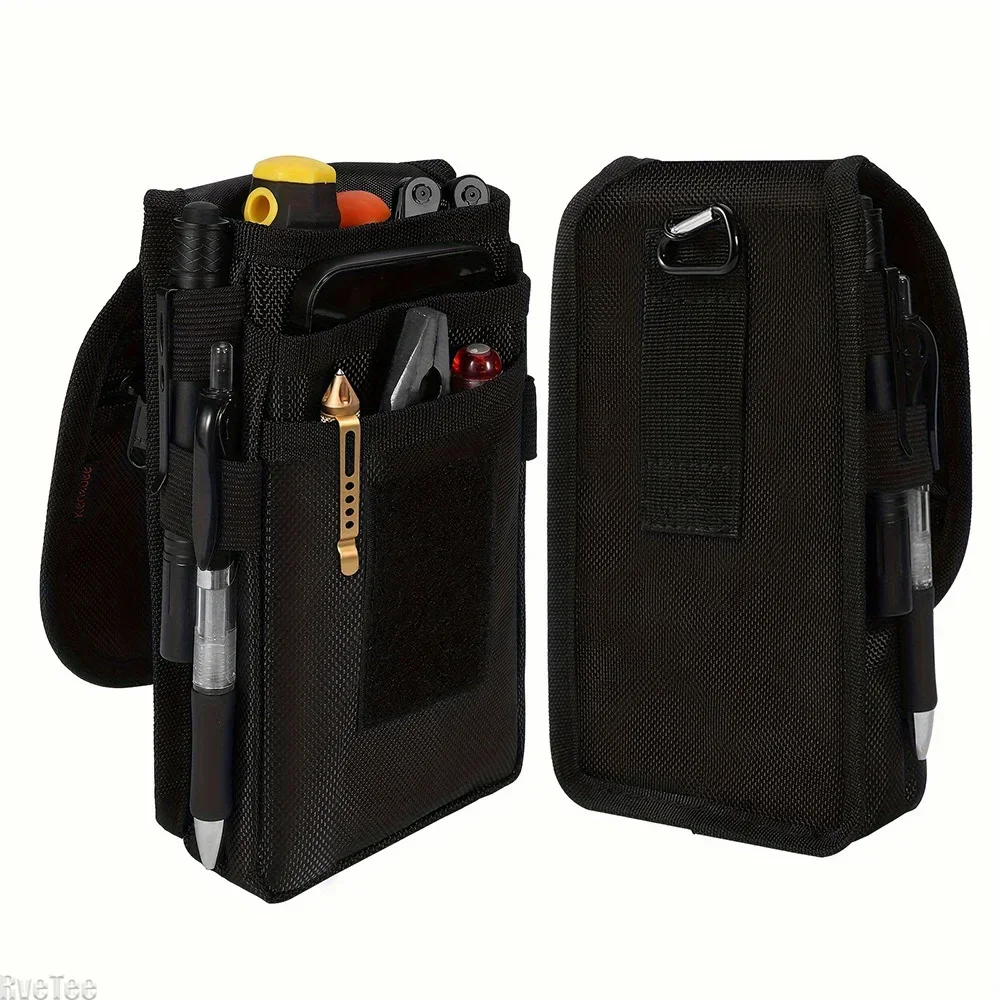 Tactical EDC Pouch Belt Holster Compact Multitool Organizer for Electricians Tool Sleeve Fits Phone Knife & Everyday Carry Gear
