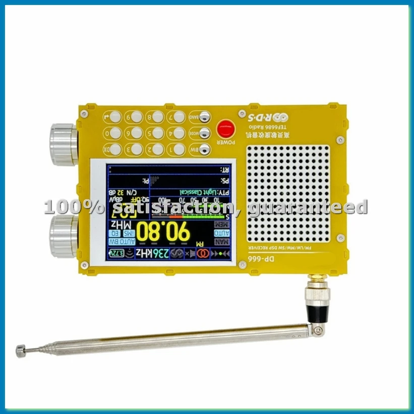 DP-666 TEF6686 Radio High Sensitivity Full Band FM AM FM Short Wave Radio Broadcasting Station RDS-A32R