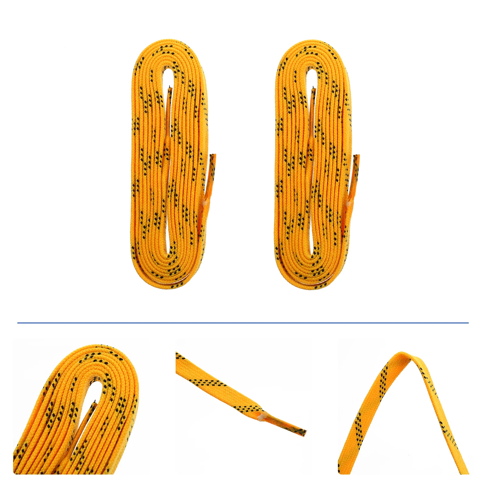 1 زوج هوكي الجليد سكيت أربطة الحذاء مخصص قوي تمتد الأسطوانة سكيت Shoestrings العالمي أربطة الحذاء ربطة الحذاء