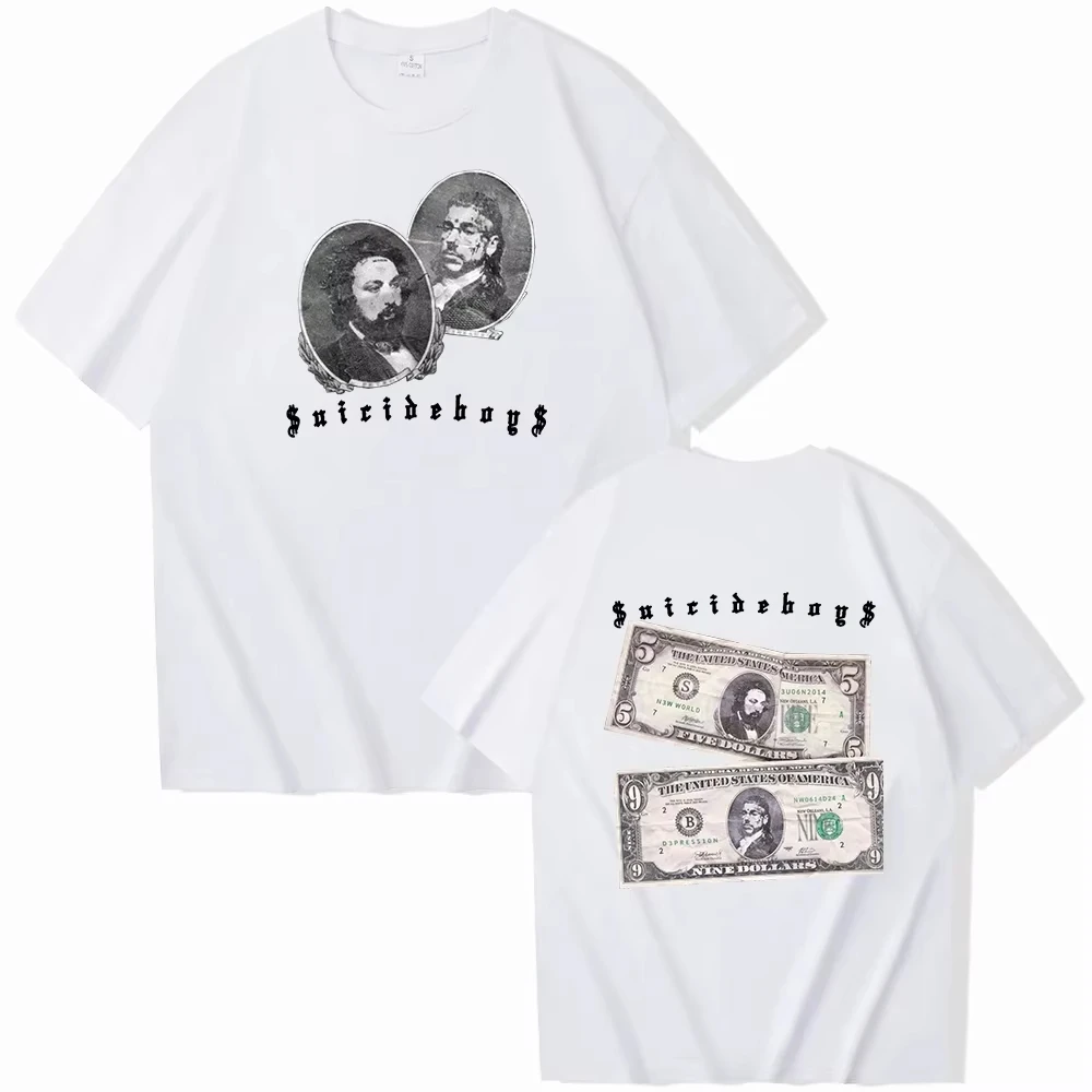 $uicideboy$ New World Depression Short Sleeve T-shirt Women Harajuku O-neck Summer Casual Oversized Fans Gift Tops Men Brand