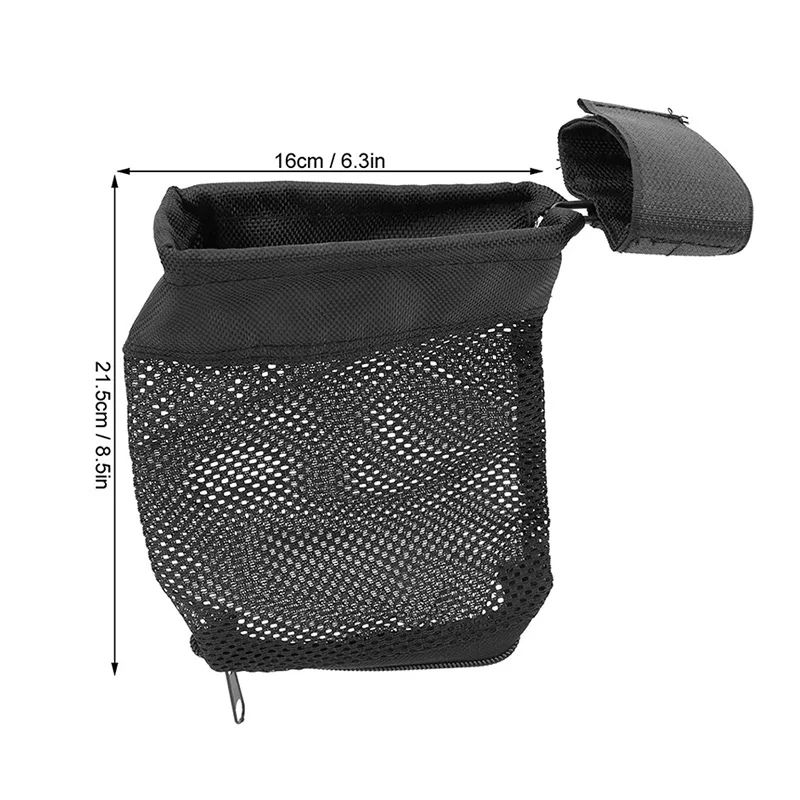 Tactical Brass Shell Catcher Cartridge Collector Mesh Heat Resistant Padded Casing Catcher with Zippered Bottom Quick Release