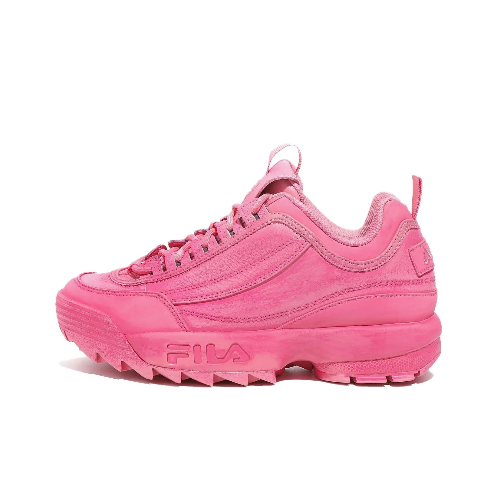 FILA Disruptor 2 Dying Abrasion Resistant Low top Casual Shoes Unisex Red Korean Style 1FM01863F_650