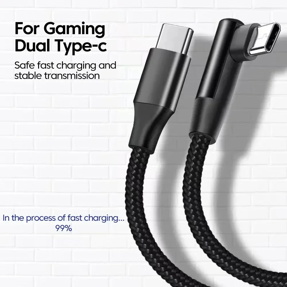 60W USB C To Type C Cable Fast Charging USB C Charger Cord For iPhone 15 Pro Max Plus Huawei P40 P30 Xiaomi Samsung